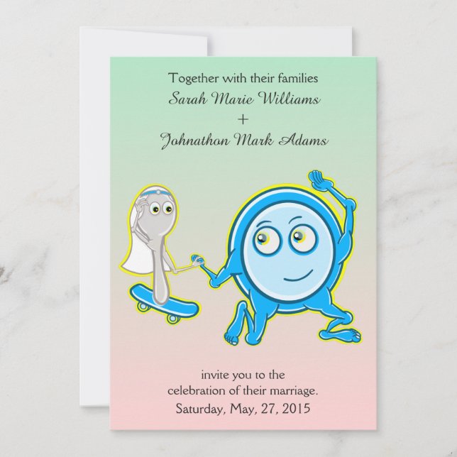 Die Speisen liefen mit der Einladung zur Hochzeit  (Vorderseite)