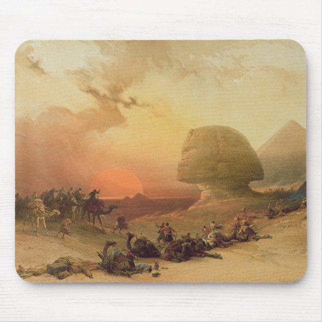 Die Sphinx in Giseh Mousepad (Vorne)