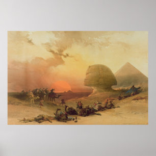 Die Sphinx in Giseh Poster