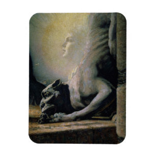 Die Sphinx und die Schimäre, 1906 (Öl auf Magnet