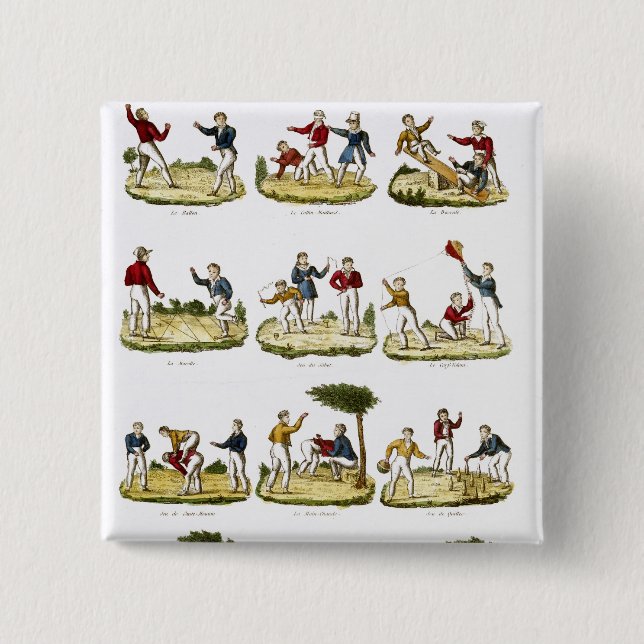 Die Spiele der Kinder, 1810 Button (Vorderseite)