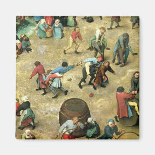 Die Spiele der Kinder: Detail der Unterseite Magnet