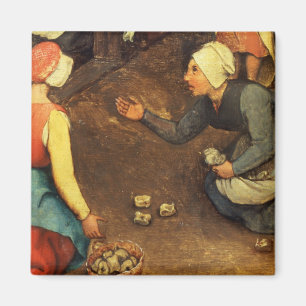Die Spiele der Kinder: Detail eines Spielwerfens Magnet