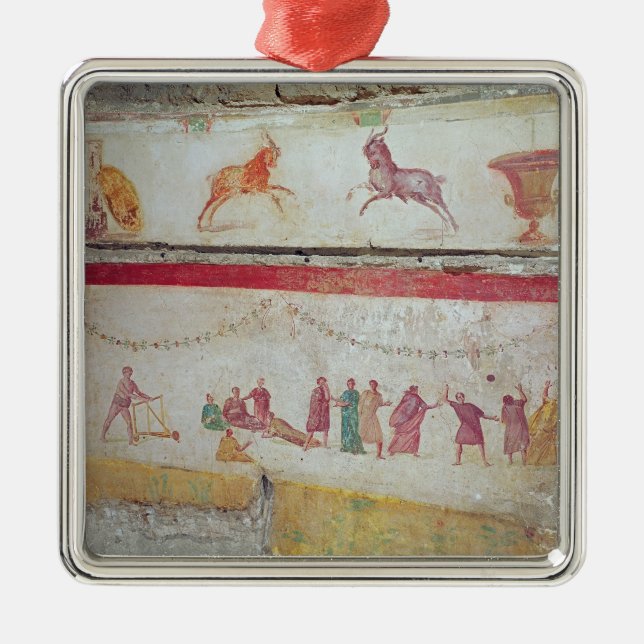 Die Spiele der Kinder Silbernes Ornament (Vorne)