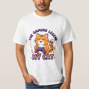 Die SpielLegende - Meine Katze   Funny Gamer Cat D T-Shirt