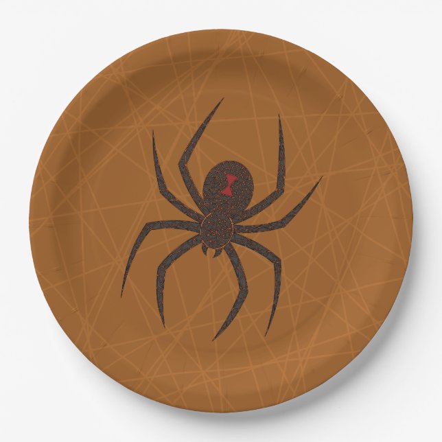 Die Spinnennetztafel Pappteller (Vorderseite)