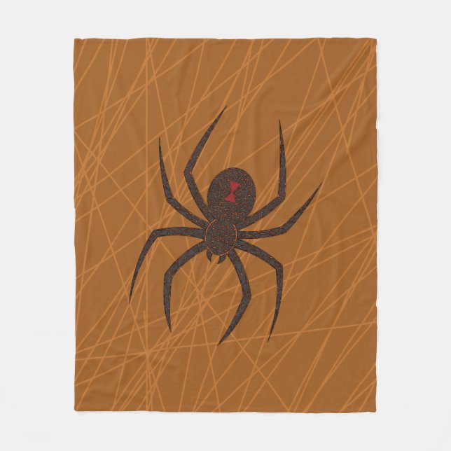 Die Spinnenseide Fleecedecke (Vorderseite)