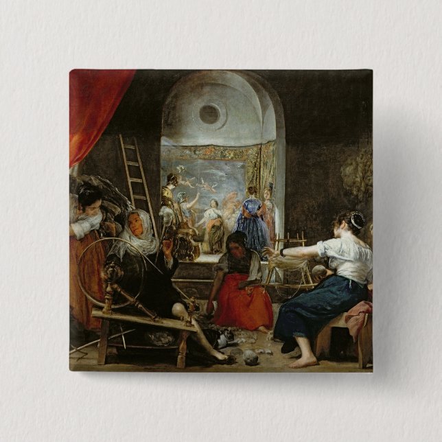 Die Spinners, oder The Fable of Arachne, 1657 Button (Vorderseite)