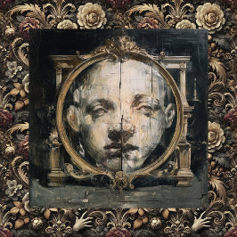 Die spirituelle Kluft — gothic-surrealistische Fei Leinwanddruck