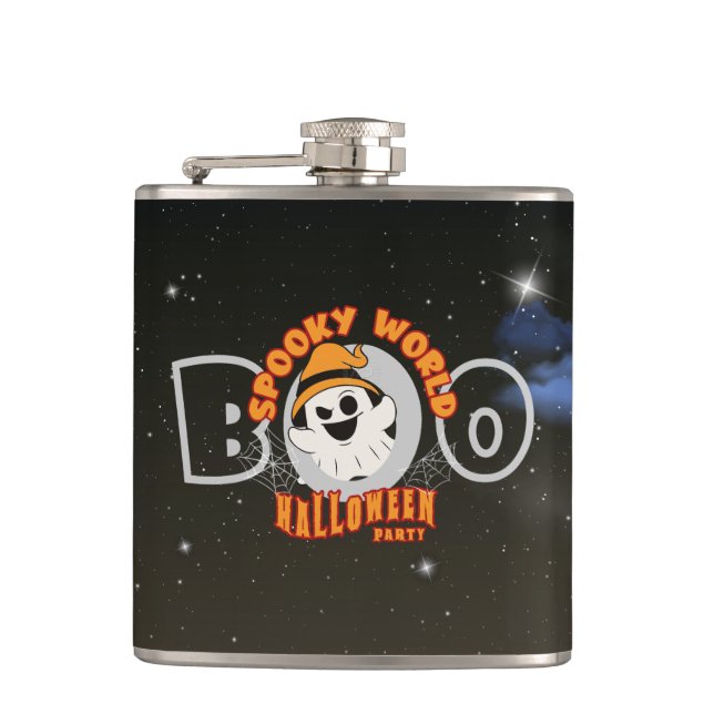 Die spöttische Welt von Halloween | Flachmann (Vorderseite)