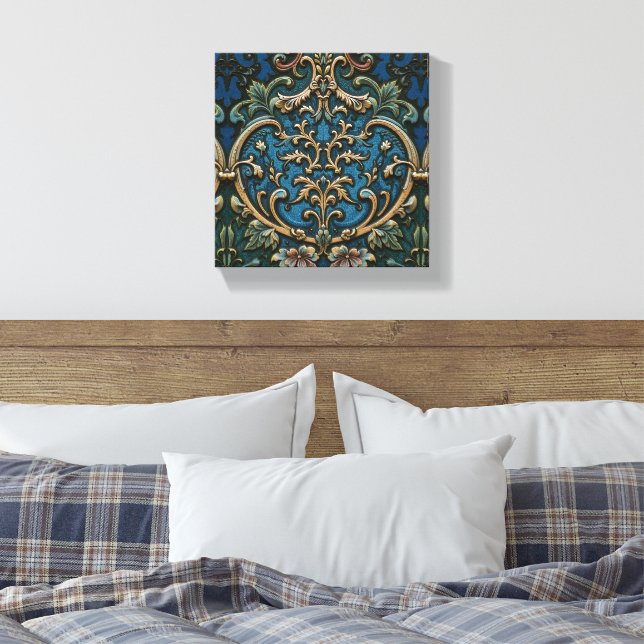 Die Sprache der Blätter Leinwanddruck (Insitu (Schlafzimmer))