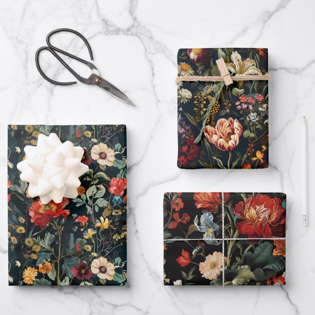 Die Sprache der Blume III Geschenkpapier Set (Vorderseite)