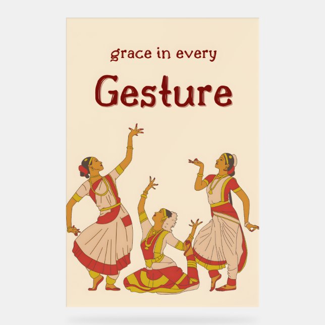 Die Sprache der Gnade Acrylschild (Vorderseite)