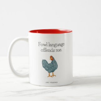 Die Sprache der Vögel beleidigt mich. Nur zu jubel Zweifarbige Tasse