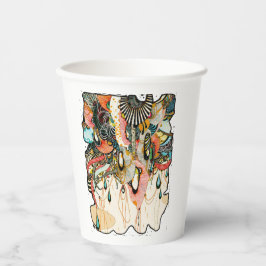 Die Sprache des Lichts - doodle Kunst Pappbecher