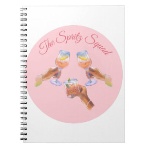 Die Spritz Squad Junggeselinnen-Abschied Bridal Notizblock
