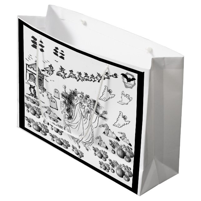 Die Spuk Zeremonie - Große Geschenktüte (Vorderseite Schrägansicht)