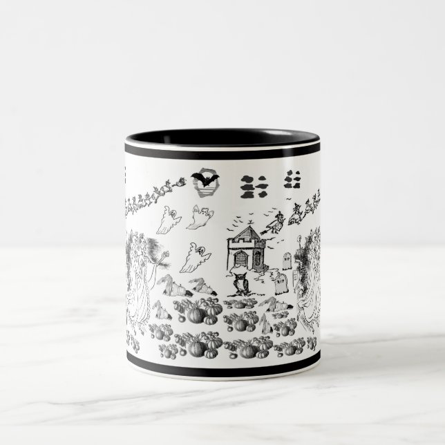 Die Spuk Zeremonie - Zweifarbige Tasse (Mittel)