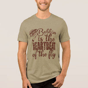 Die Spule ist das Herzstück des Fliegenfischens  Tri-Blend Shirt