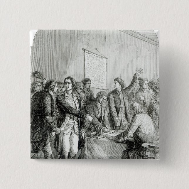 Die Staat-Unabhängigkeitserklärung Button (Vorderseite)