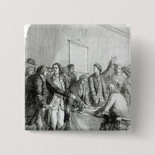 Die Staat-Unabhängigkeitserklärung Button