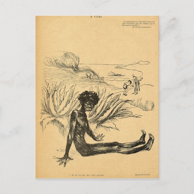 Die Staaten nehmen Kuba aus Spanien Postkarte (Vorderseite)