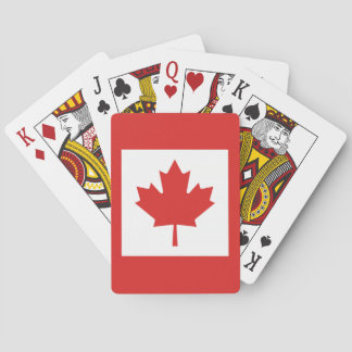 Die Staatsflagge von Kanada Spielkarten
