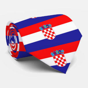 Die Staatsflagge von Kroatien Zastava Hrvatske Krawatte