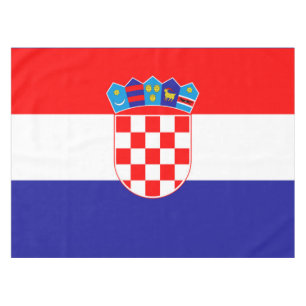 Die Staatsflagge von Kroatien Zastava Hrvatske Tischdecke