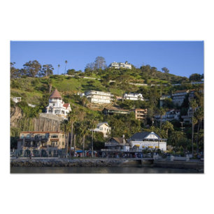 Die Stadt Avalon auf der katalanischen Insel, Fotodruck