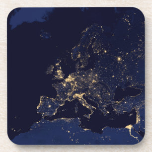 Die Stadt blickt in mehreren europäischen und nord Getränkeuntersetzer