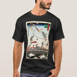 Die Stadt Blühe Tanabata Fest japanische Art Gi T-Shirt
