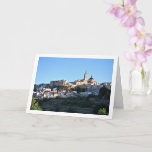 Die Stadt Chelva, Bergstadt, Spanien Karte
