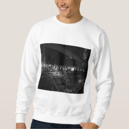 "Die Stadt, die" Crewneck Sweatshirt schläft