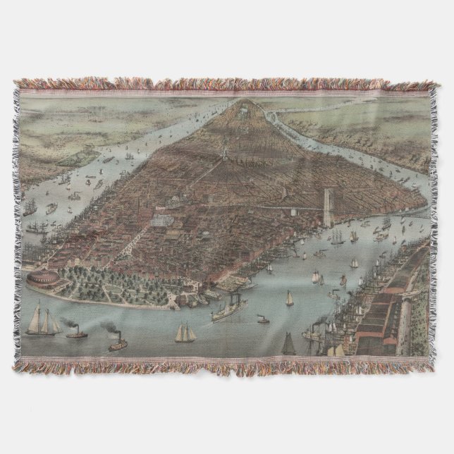 Die Stadt New York | 1883 (Farblithographie) Decke (Vorderseite)