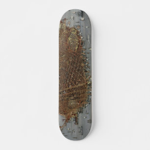 Die Stadt San Francisco Kalifornien von 1878 Skateboard