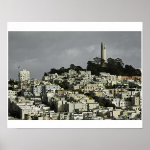 DIE STADT SAN FRANCISCO NACH DEM REGEN POSTER
