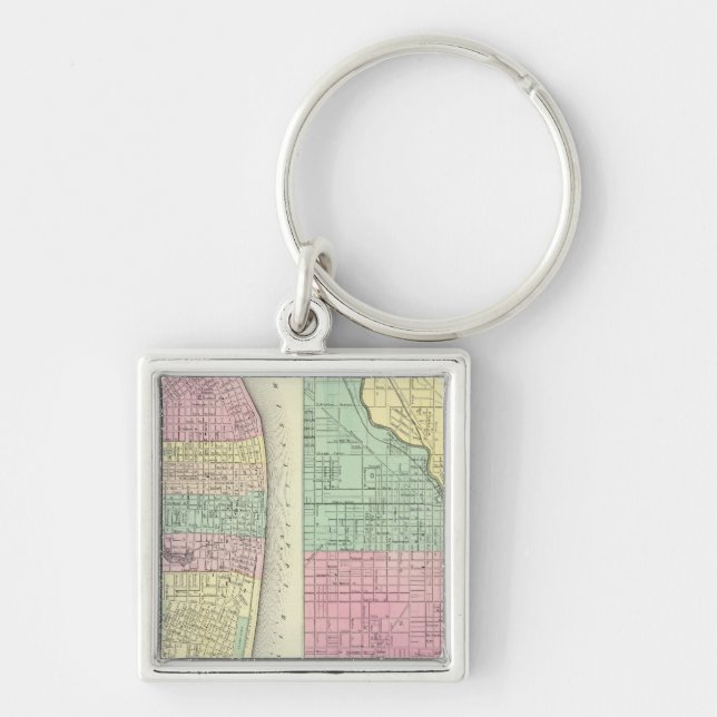 Die Stadt St. Louis Missouri Schlüsselanhänger (Vorne)