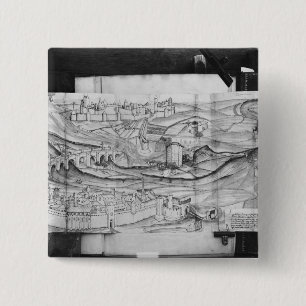 Die Stadt und das Dorf von Carcassonne, 1462 Button