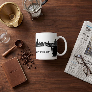 Die Stadt und die Tasse Chicago-Skyline