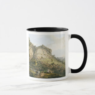 Die Stadt von Abha in Abyssinia, graviert von J. Tasse