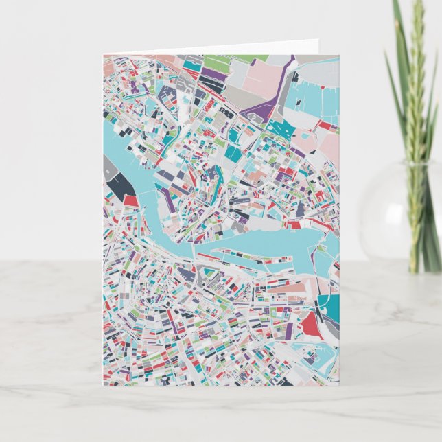 Die Stadt von Amsterdam Karte (Vorderseite)