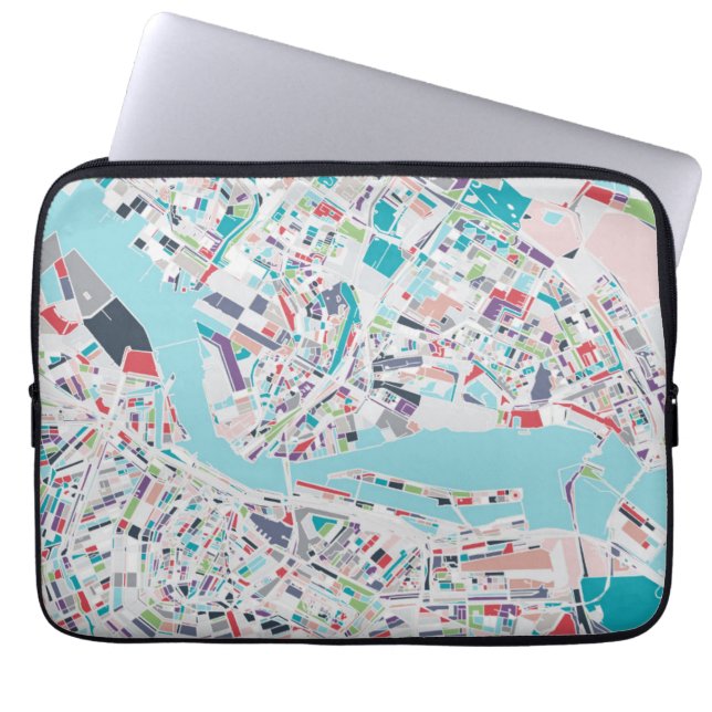 Die Stadt von Amsterdam Laptopschutzhülle (Vorderseite)