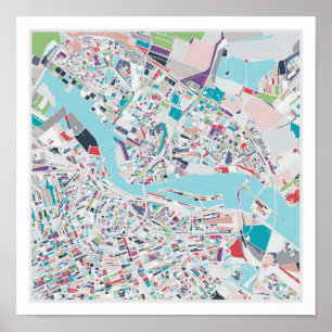 Die Stadt von Amsterdam Poster