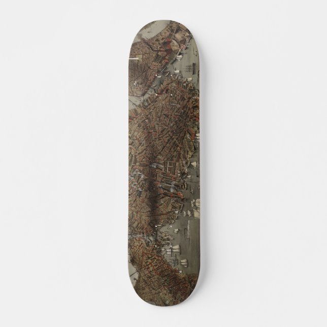Die Stadt von Boston durch Pastoren u. Atwater Skateboard (Vorne)