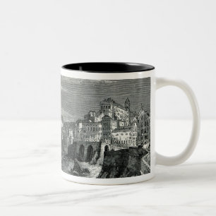 Die Stadt von Genua Zweifarbige Tasse