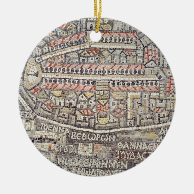 Die Stadt von Jerusalem und von Umgebung Keramik Ornament (Vorne)
