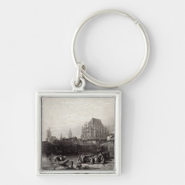 Die Stadt von Köln, graviert von M.J. Sterling Schlüsselanhänger (Vorne)