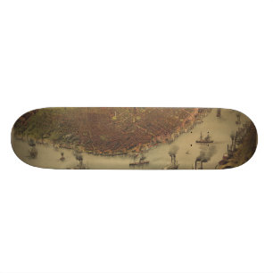 Die Stadt von New Orleans Louisiana ab 1885 Skateboard