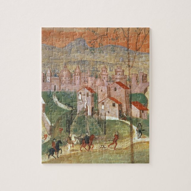 Die Stadt von Prato (Fresko) (Vertikal)